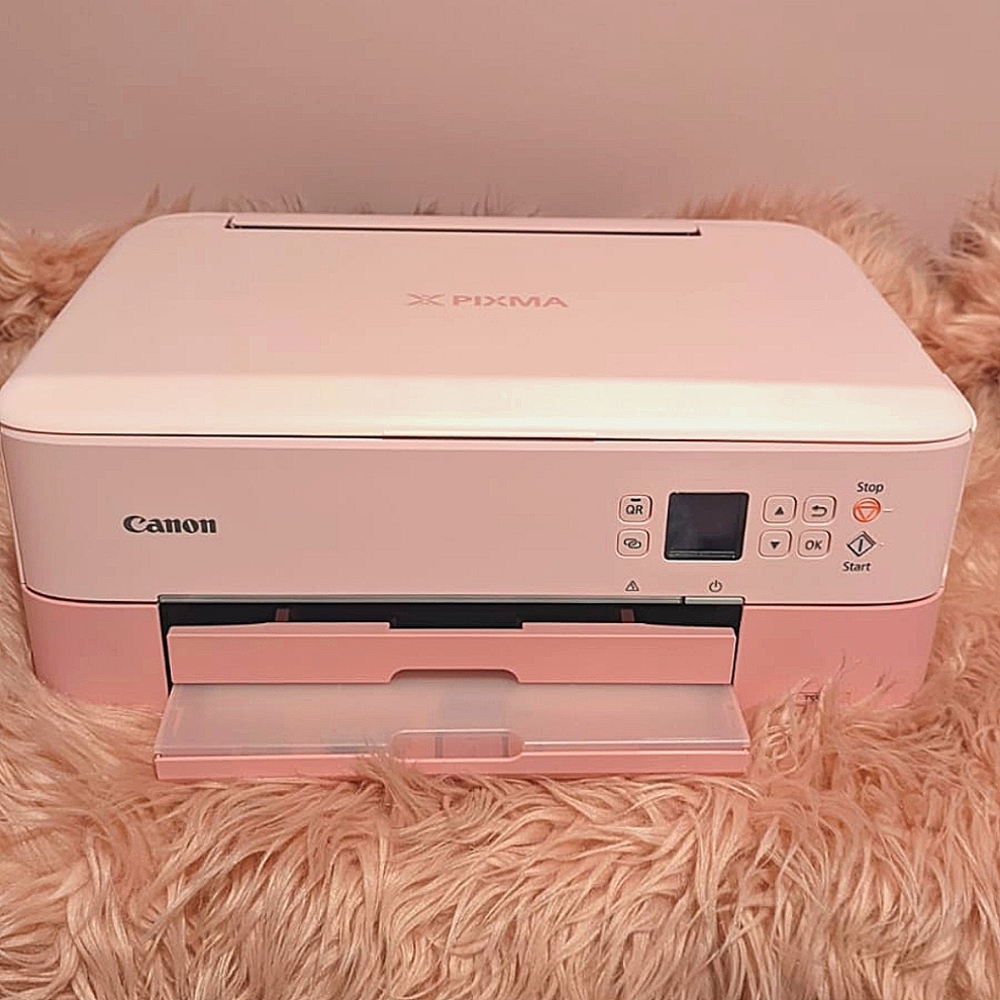 Pink canon printer PIXMA TS5320 wireless inkjet  all in one printer